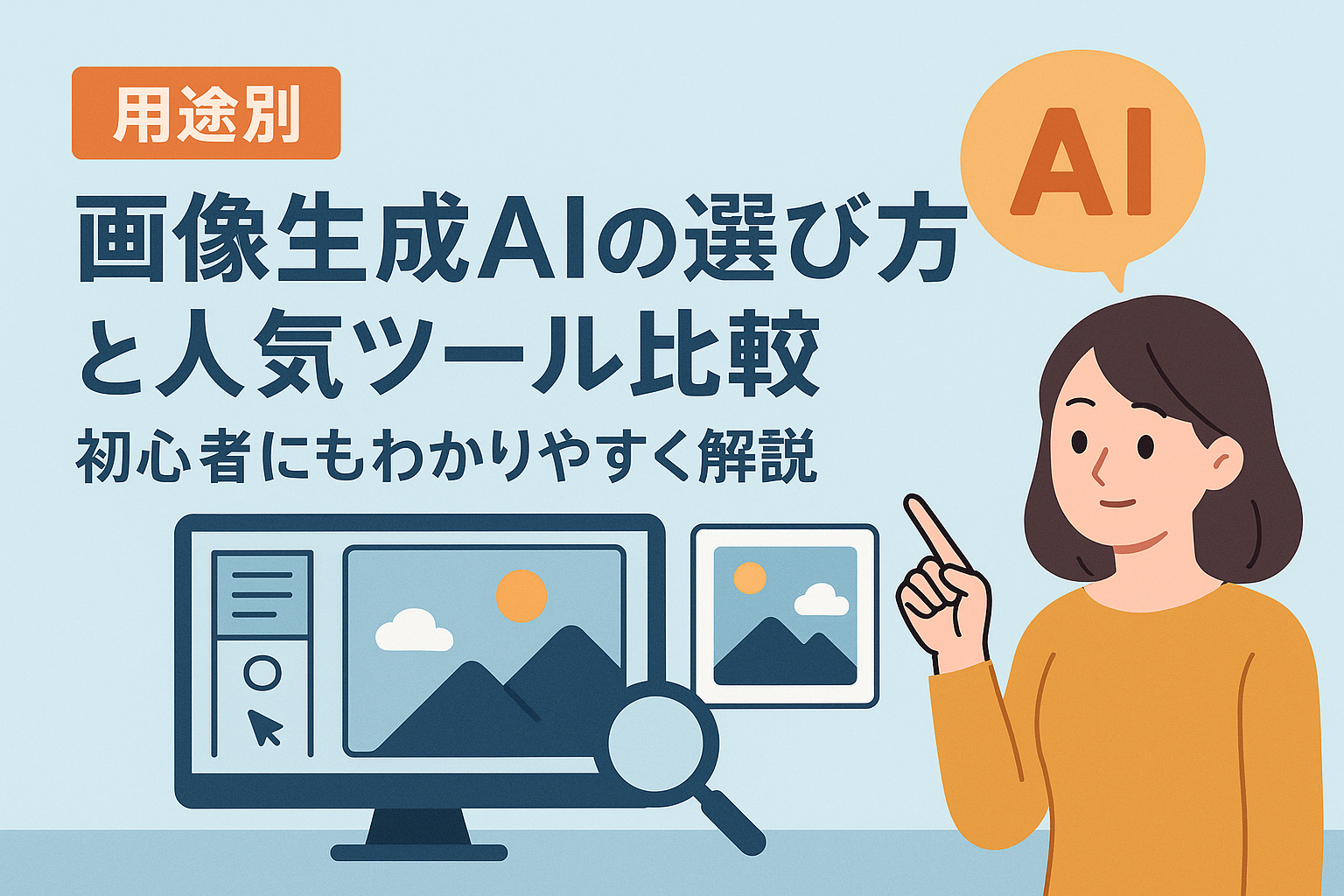 【用途別】画像生成AIの選び方と人気ツール比較｜初心者にもわかりやすく解説