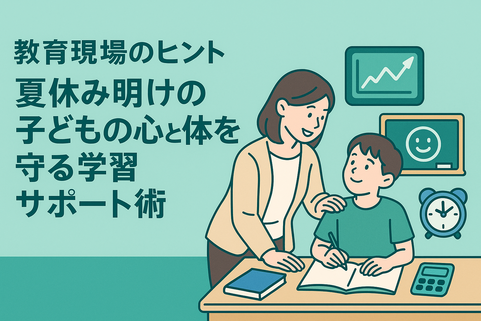 【教育現場のヒント】夏休み明けの子どもの心と体を守る学習サポート術