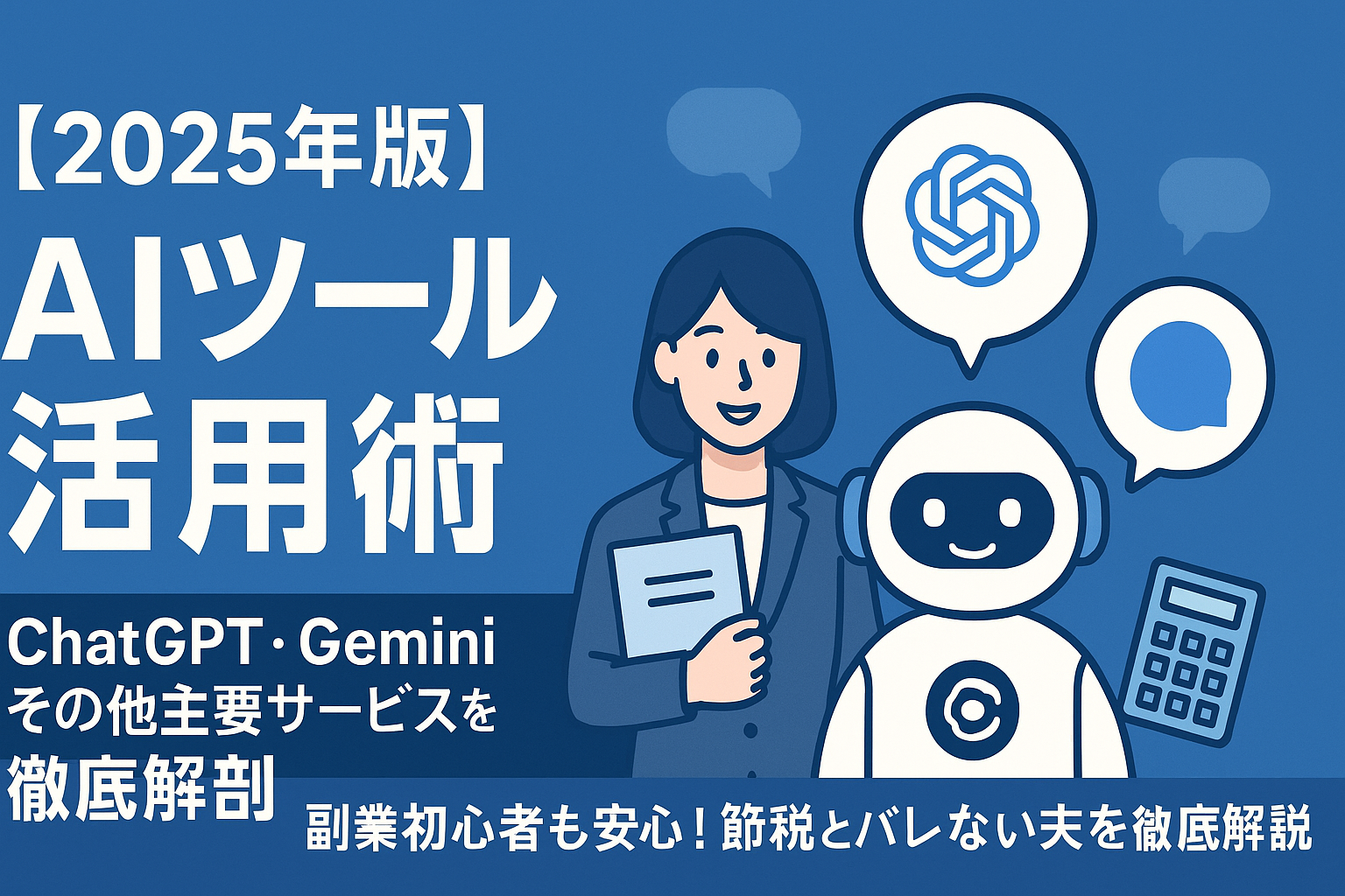 【2025年版】AIツール活用術｜ChatGPT・Gemini・その他主要サービスを徹底解剖