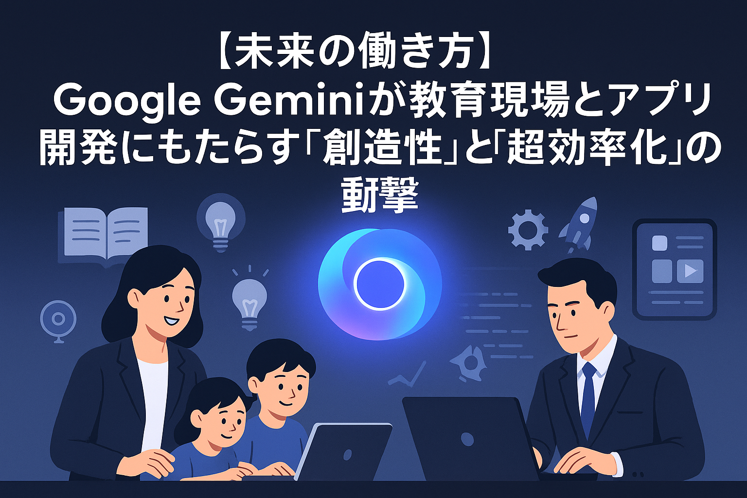 【未来の働き方】Google Geminiが教育現場とアプリ開発にもたらす「創造性」と「超効率化」の衝撃