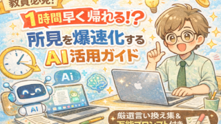 【所見作成をAIで爆速化】１時間早く帰れる言い換え集＆万能プロンプト公開